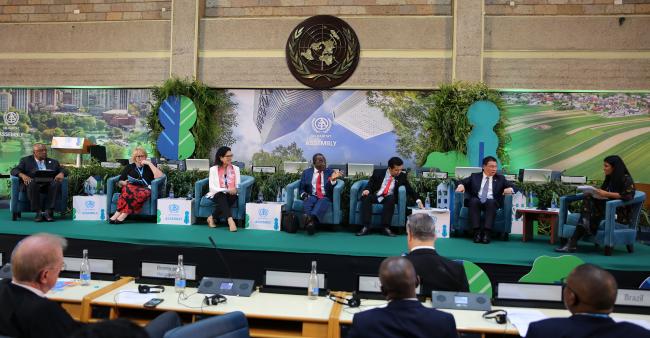 The panel during the High-Level Dialogue: The Key Enablers Driving the SDGs In Times Of Crises