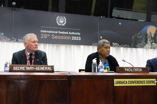 Michael Lodge, ISA Secretary-General, and Raijeli Taga, Fiji