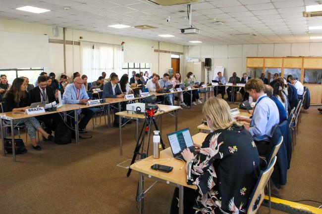 View of the room during Working Group II: Cluster E